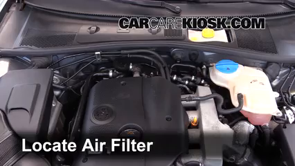 2005 Volkswagen Passat GLS 4 Motion 1.8L 4 Cyl. Turbo Wagon Air Filter (Engine) Check